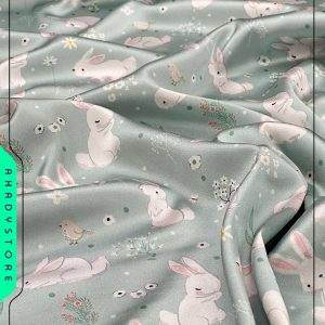 پارچه ساتن lx طرح خرگوش