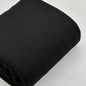 خرید پارچه مراکشی هندسی مشکی