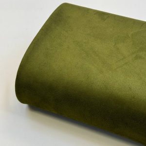 پارچه مخمل سوییت زیتونی