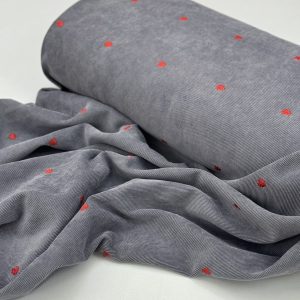 پارچه مخمل کبریتی گلدوزی کد 3904