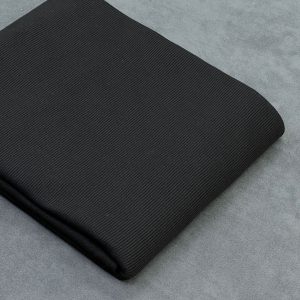 پارچه تریکو میله ای ضخیم مشکی
