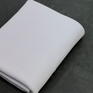 خرید پارچه تریکو میله ای سفید