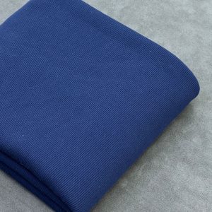 پارچه تریکو میله ای ضخیم آبی نفتی