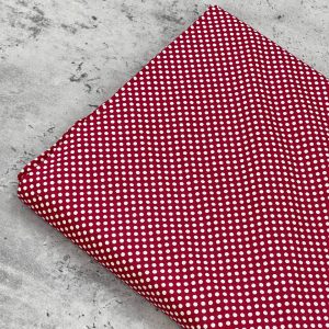 پارچه کتان خالدار سرخابی