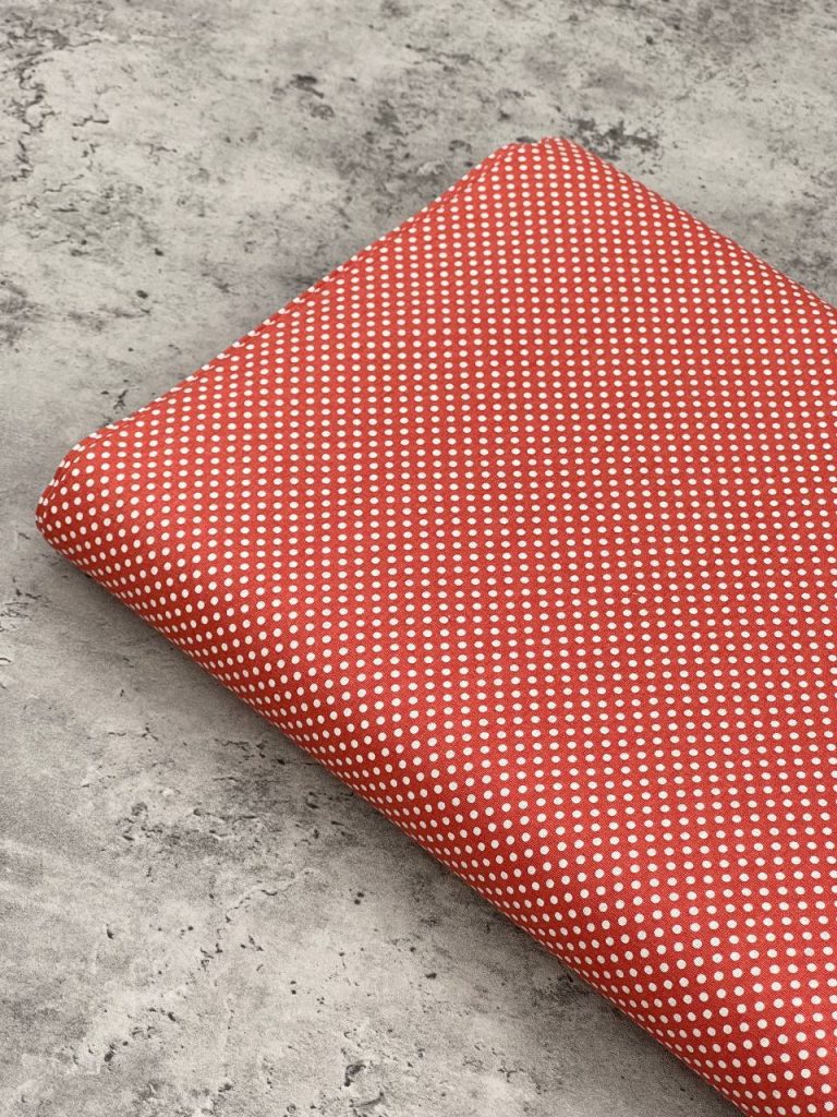 پارچه کتان خالدار هندوانه ای
