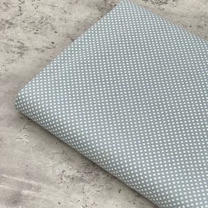 پارچه کتان خالدار طوسی روشن