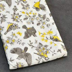 خرید پارچه تریکو میله ای سرمه ای طرح فرشته