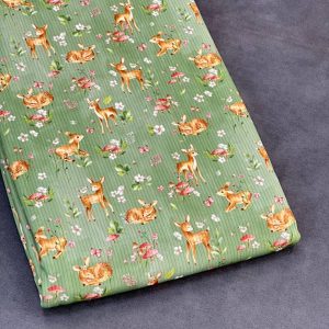 خرید پارچه تریکو میله ای سرمه ای طرح فرشته