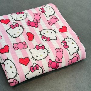 پارچه تریکو میله ای طرح کیتی