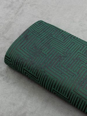 پارچه ژاکارد باستانی سبز