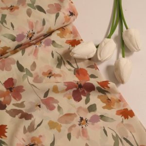 پارچه کرپ حریر طرحدار کد 10