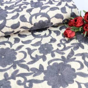 پارچه جوت طرحدار کد 10