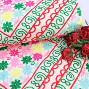 پارچه لینن سوزندوزی کد 13