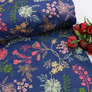 پارچه لینن سوزندوزی کد 10