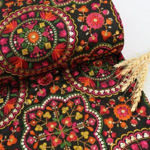 پارچه لینن سوزندوزی کد 22