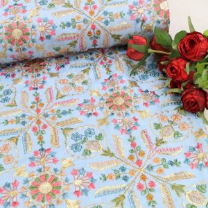 پارچه لینن سوزندوزی کد 31