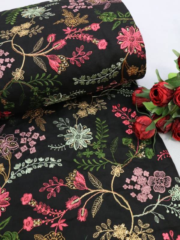 پارچه لینن سوزندوزی کد 34