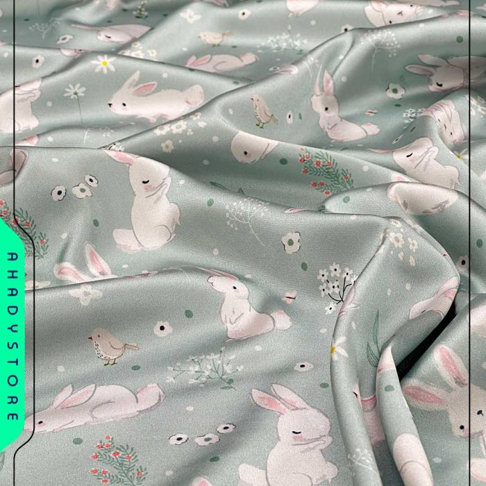 پارچه ساتن lx طرح خرگوش