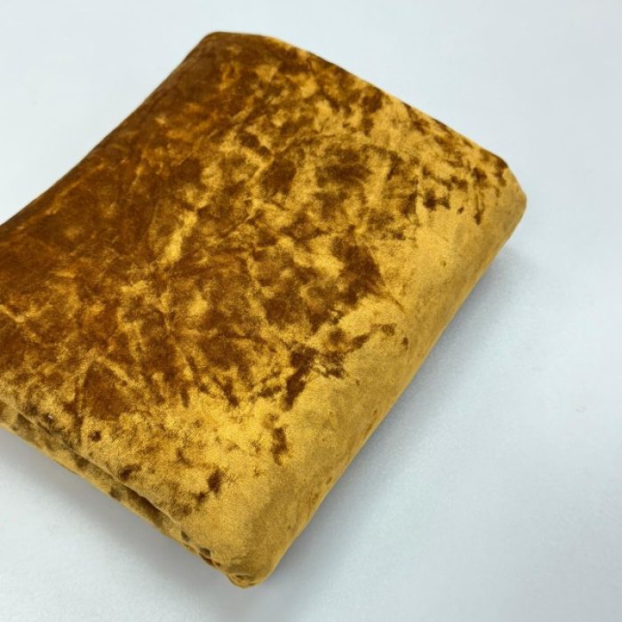 پارچه مخمل آینه ای طلایی