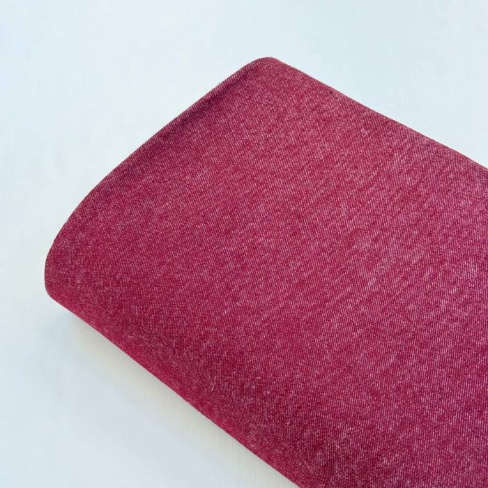 پارچه جین ضخیم زرشکی